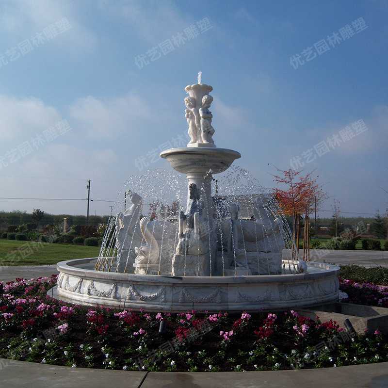 歐式石雕噴泉，石雕景觀噴泉