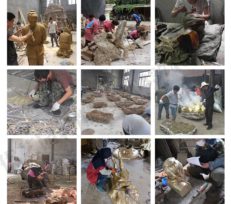 銅雕塑廠家，銅雕塑鑄造流程，銅雕塑定制