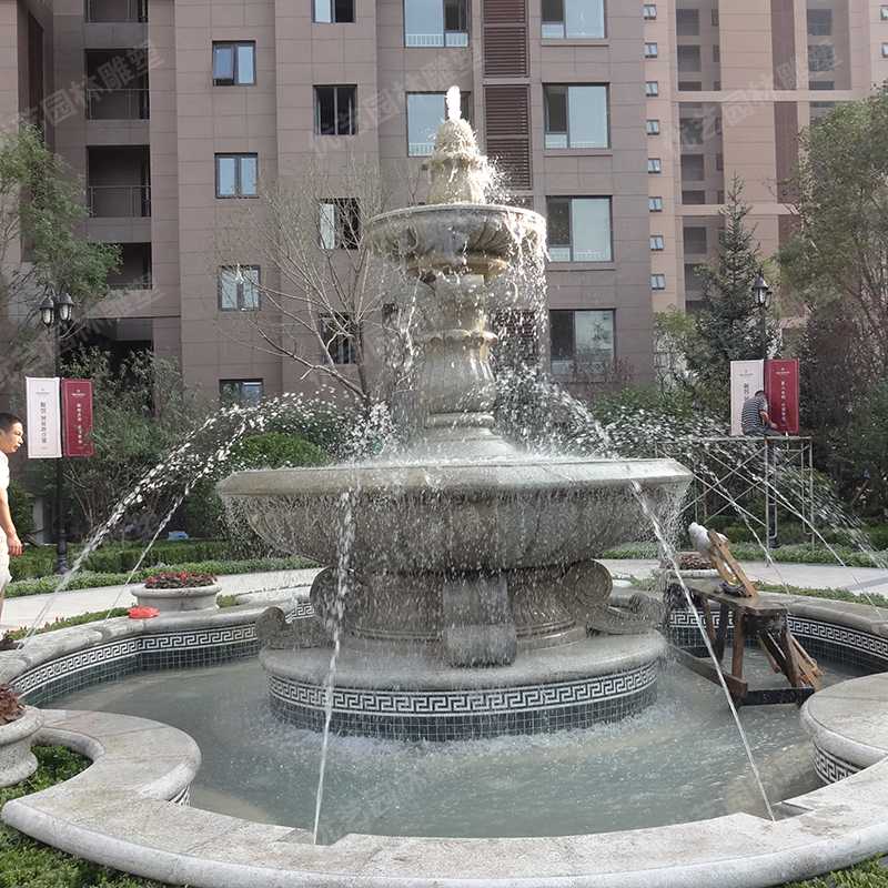 石雕噴泉，花崗巖噴泉，景觀噴泉
