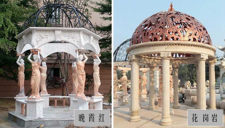 歐式景觀涼亭，大理石涼亭，石雕景觀涼亭