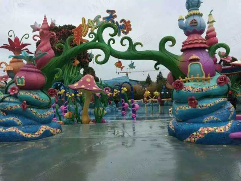 水泥雕塑，水泥卡通門頭