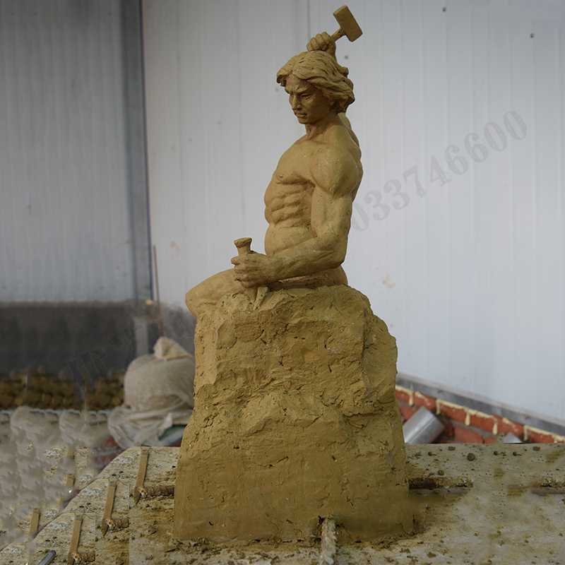 自我雕刻雕塑，自我雕刻擺件，雕刻自我