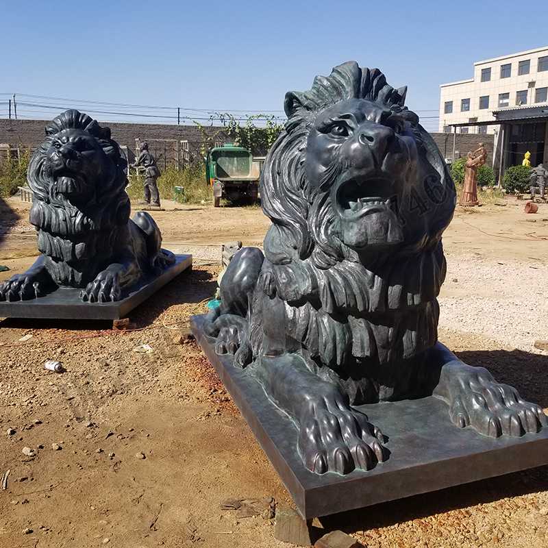 匯豐銅獅子，銅匯豐獅子，銅雕塑廠家，銅獅子廠家
